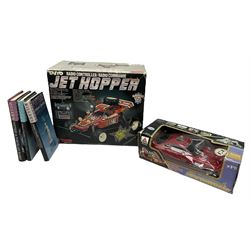 Taiyo Radio Controlled Jet Hopper, in box, together with further boxed car and three Miller's Antique reference books, in one box 