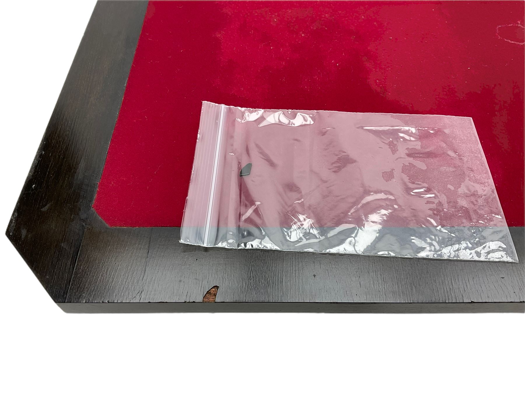 Late Victorian figured walnut and amboyna card-table, rectangular fold over top with baize lining, on turned supports joined by x framed balustrade stretchers