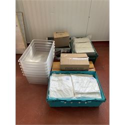 Three serviette dispensers, Casio cash register, Esposnow 80mm thermal printer, plastic bags and six plastic trays - THIS LOT IS TO BE COLLECTED BY APPOINTMENT FROM DUGGLEBY STORAGE, GREAT HILL, EASTFIELD, SCARBOROUGH, YO11 3TX