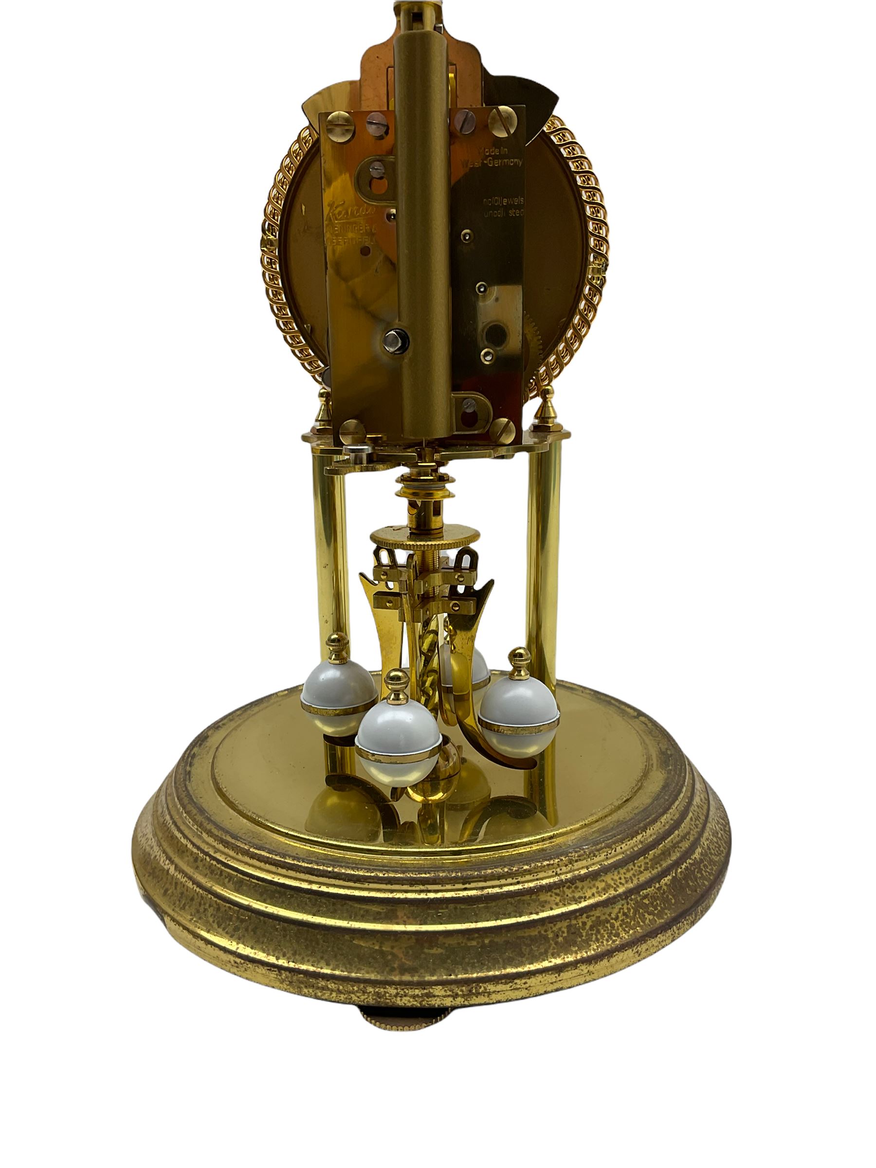 A 20th century Kundo Anniversary 400 Day clock, made by German