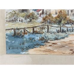 W Adams (Early 20th century): Troutsdale Mill Nr. Scarborough, pair watercolours signed and dated 1924, 22cm x 29cm (2)