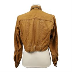 SA Brownshirt, light-brown, five-button front, two patch pockets with scalloped flaps and pleats, turn-back cuffs, fall down collar