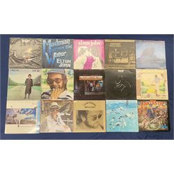 Elton John vinyl LPs including 'Captain Fantastic And The Brown Dirt Cowboy', 'Blue Moves', 'Goodbye Yellow Brick Road', 'Empty Sky', 'Rock of the Westies', 'A Single Man', 'Madman across the Water' etc (15)