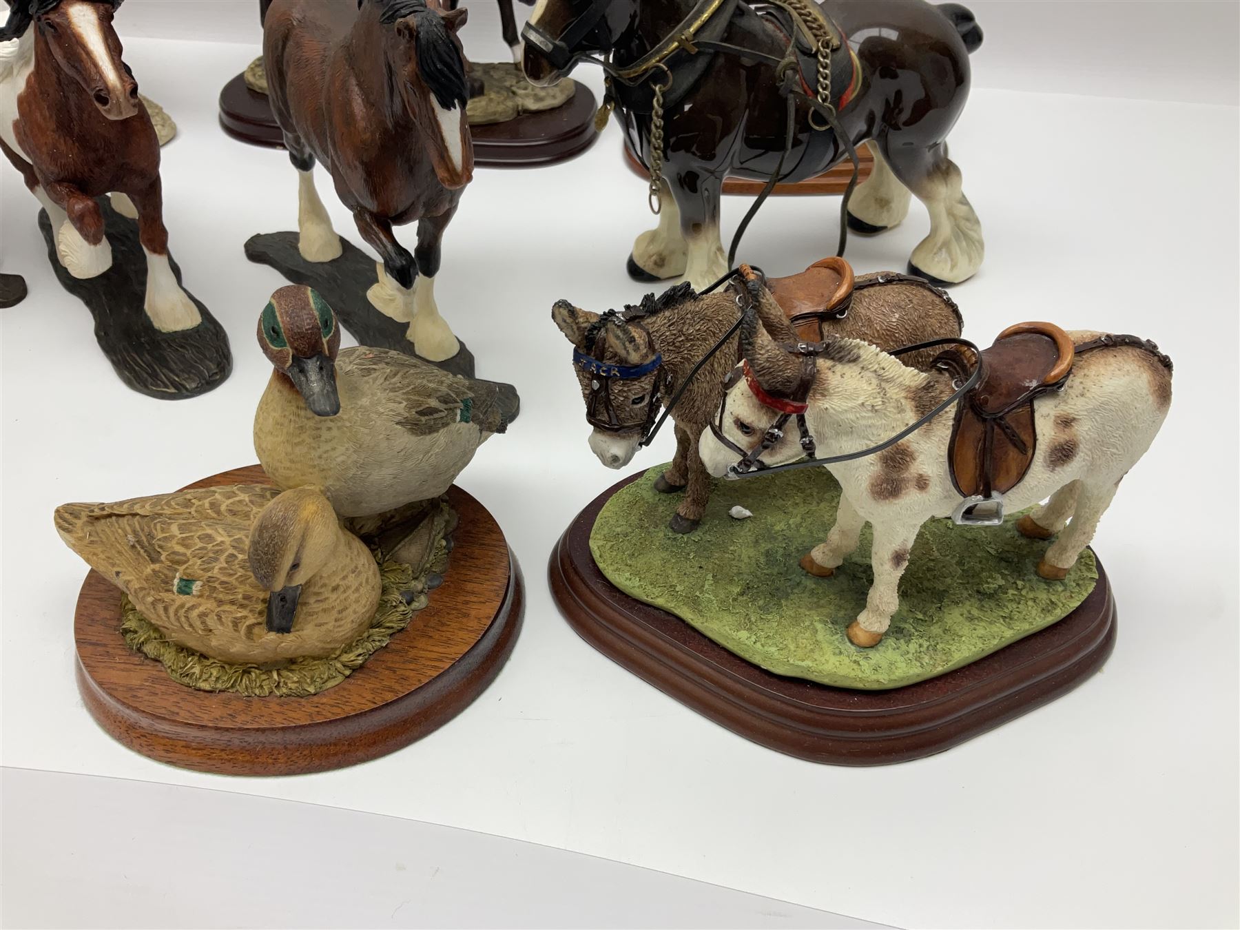 Four Border Fine Arts Action Horses | Antiques, Collectables