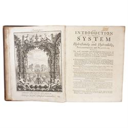  Gardens.- Switzer, Stephen 'An Introduction to a General System of Hydrostaticks and Hydr...