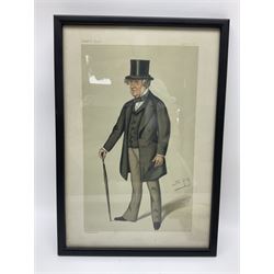 Vanity Fair Spy print, a Tory, together with six Royal Staffordshire the Biarritz side plates, and a collection of posters and ephemera 