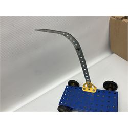 Hornby '00' gauge - Class 35 Hymek Diesel Hydraulic B-B locomotive No.D7063; Class 101 Holden Tank 0-4-0 locomotive No.101; nine wagons/coaches; track and controller; and 1978 catalogue; together with small quantity of loose Meccano with two booklets; all unboxed