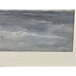 Neil Tyler (British 1945-): 'Squally Weather', oil on canvas signed, titled verso 49cm x 74cm