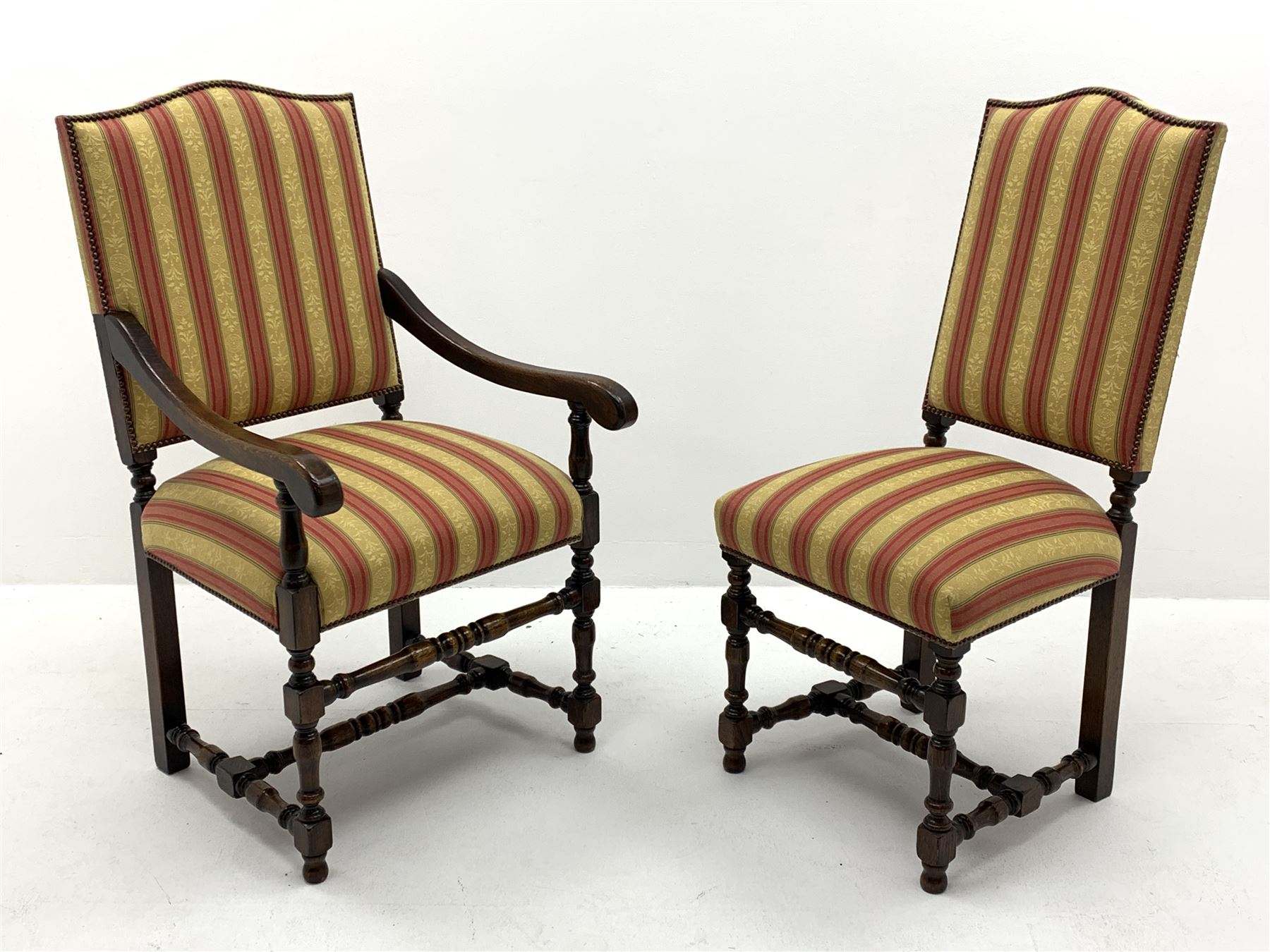 Royal Oak Furniture Co Jacobean style oak dining table, rectangular