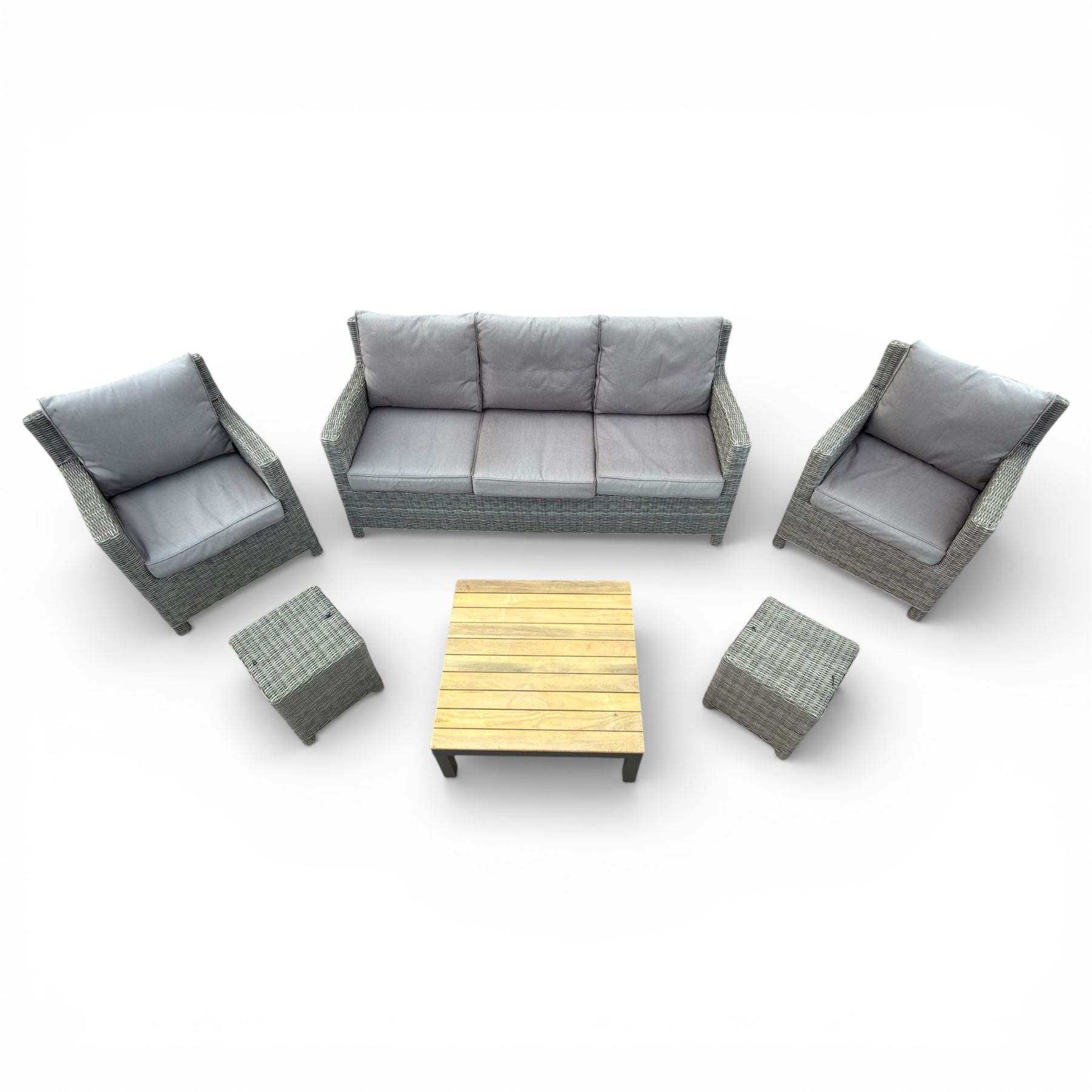 Kettler Rattan garden suite, Grey
