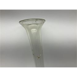 Blown glass yard of ale flute, L90cm