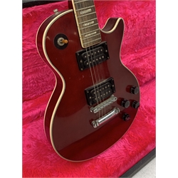 Hondo II electric guitar with carrying case 