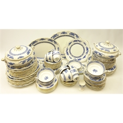  Booths 'Dragon' dinner and tea ware & a set of six matched Crown Staffordshire tea plates and sandwich plate   