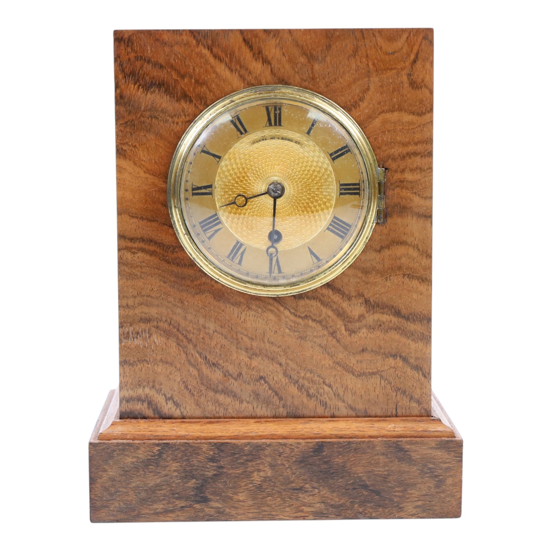 Payne of New Bond Street London mantle clock, the dial Roman numerals and signed Payne and Co, H23cm