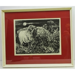  'Spanish Merino II', lithograph signed, titled and dated '56 by Colin Gard Allen (British 1926-1987) 34cm x 44cm  
