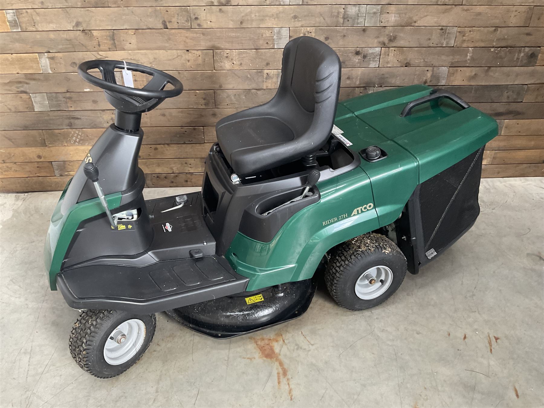 Atco Rider 27H petrol ride on lawnmower, very little use