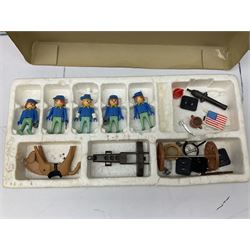 Playmobil - sets 3040, 3896 and 4150 (Adventskalender); all boxed; and Noah's Ark in associated box; together with Playpeople 1770 U.S. Cavalry Super Set; boxed (5)