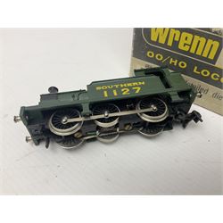 Wrenn '00' gauge - five Class R1 0-6-0 tank locomotives - No.7420 in LMS Red; No.31337 in BR Black; No.31340 in BR Malachite Green; No.1127 in Southern Green; all in boxes with instructions; and No.1127 in Southern Green; in associated Wrenn box (5)