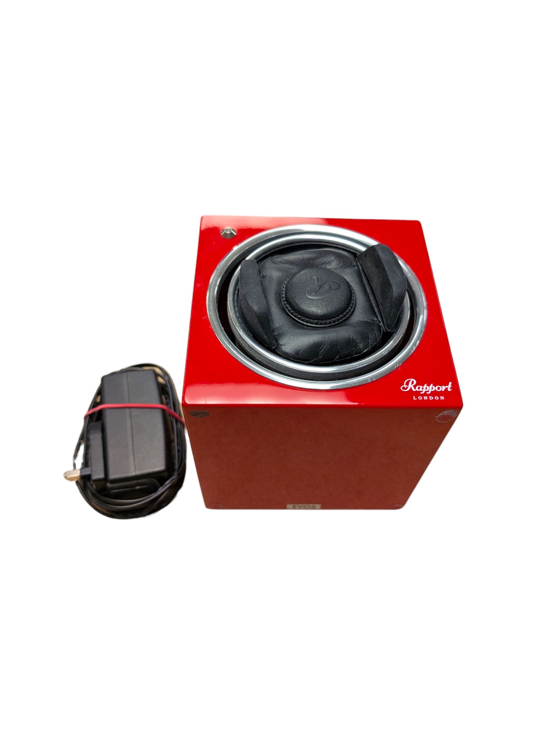 Rapport London Evolution single watch winder in red finish