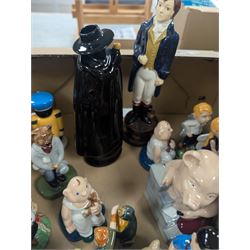 Wade figures, including Punch, RIP Judy, House of Brick, etc