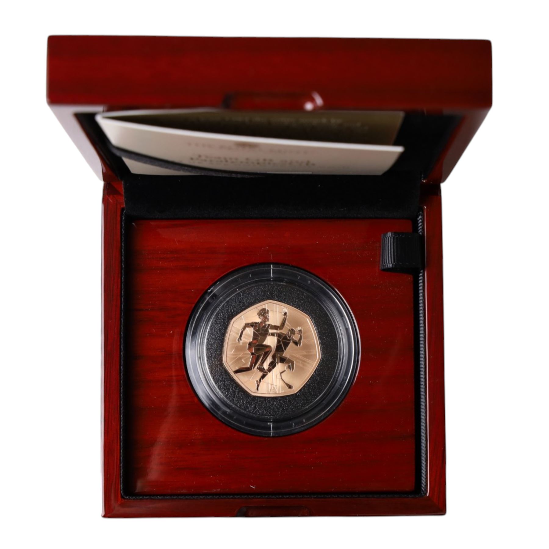 The Royal Mint United Kingdom 2024 'Team GB and ParalympicsGB' gold proof fifty pence coin, cased and boxed with certificate