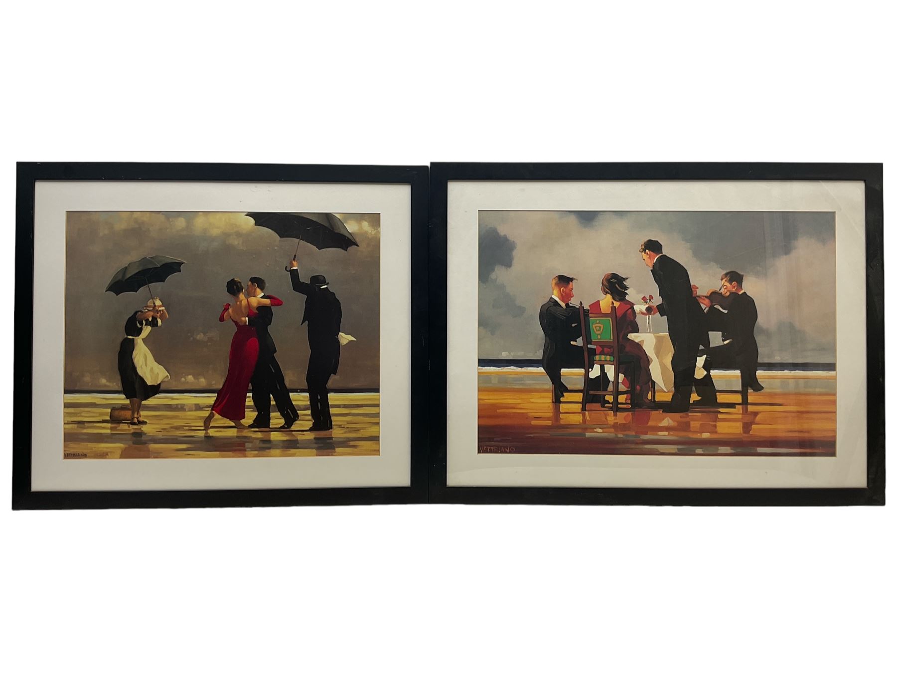 Pair of Jack Vettriano prints, 47cm x 60cm (2)