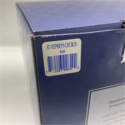Sixteen Lilliput Lanes,to include, York Minster, St Patrick's Church, Convent in the Wood, St Stephens Church etc, tallest H16cm 