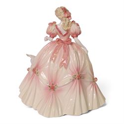 Coalport English Rose Collection : 1994 English Elegance, No. 996 of 1000, with certificate, H21cm