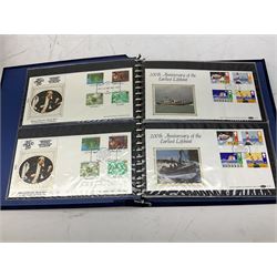 Mostly Benham first day covers and post cards, including 'Christmas 1983', 'The City of Edinburgh', 'British Cattle', 'The Cornish Riviera', 'British Insects' etc, housed in eight folders