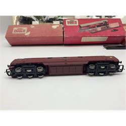Hornby '00' gauge - LNER Heavy Goods Electric train Set with Class B12 4-6-0 locomotive No.8509, tender, seven wagons and accessories; boxed; Class 52 'Western' Diesel Hydraulic C-C locomotive 'Western Courier' No.D1062; Class 3F 'Jinty' 0-6-0 tank locomotive No.47606; and six goods wagons; two power controllers and oddments of track; all unboxed; together with Hornby Dublo TPO Mail Van Set with separate Line Side Apparatus and Junction Signals; all boxed