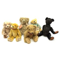 'Fudge' - handmade teddy bear by Diana Taylor of Fair Bears with named tag H14