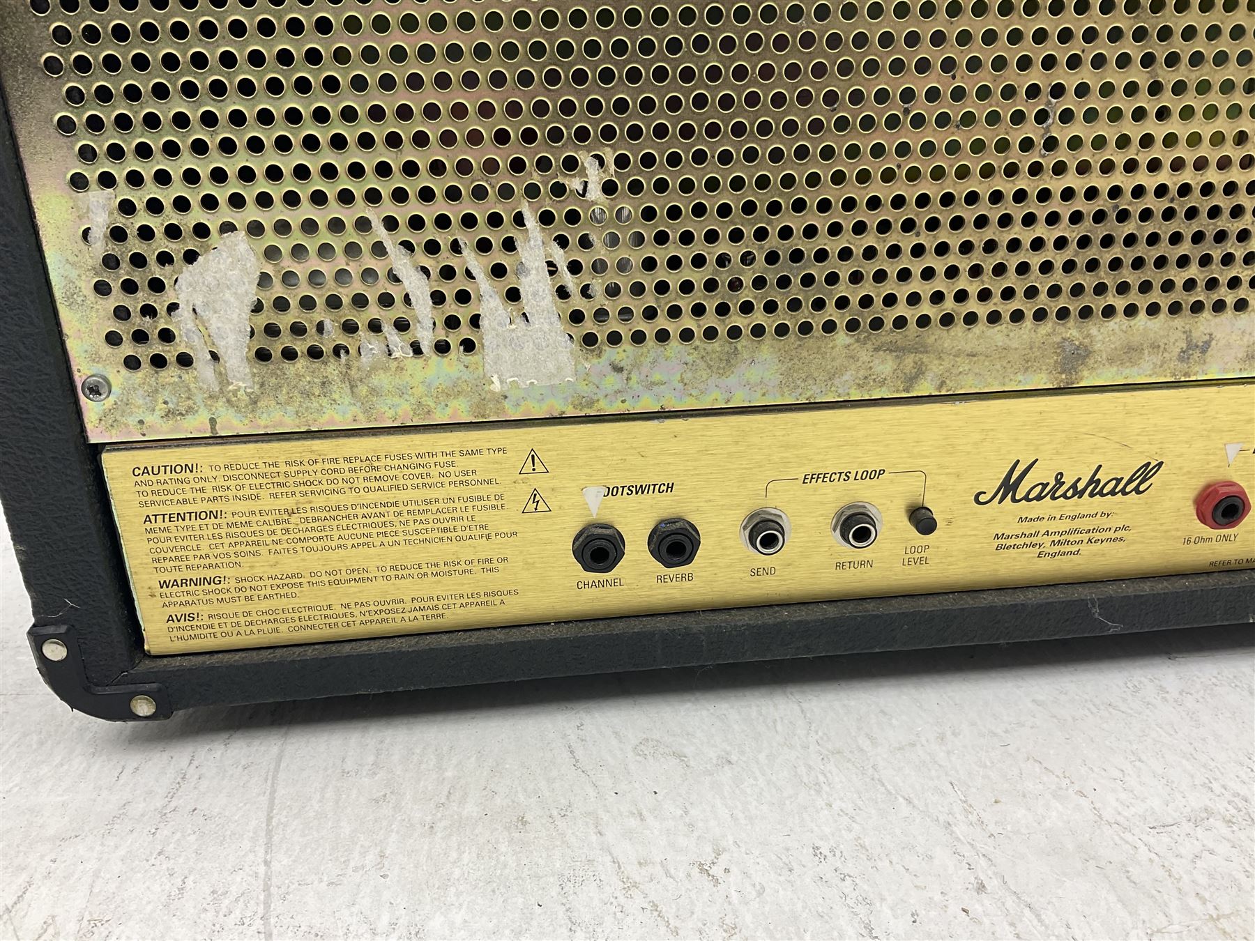 Marshall JCM 2000 dual super lead guitar amplifier head and a Marshall 1936 lead 2x12 speaker cabinet (2)