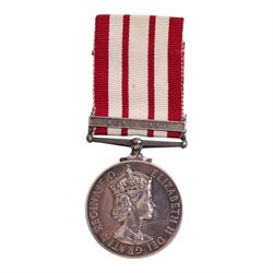 Queen Elizabeth II Naval General Service medal with Near East clasp, awarded to D/SSK. 905...
