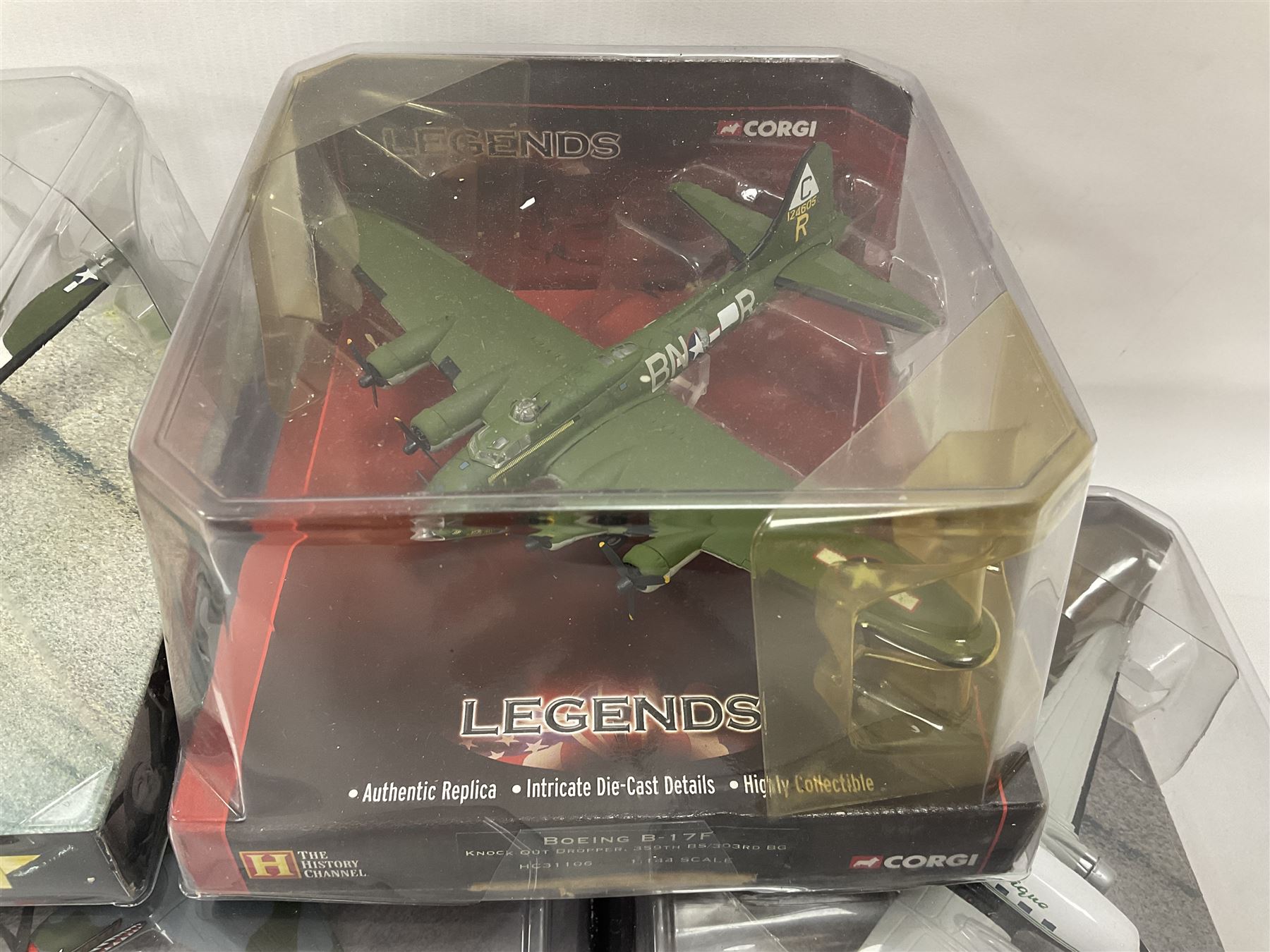 Corgi - five die-cast models of WW2 aircraft; and five models of warships; all boxed (10)