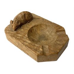 'Mouseman' oak ashtray by Robert Thompson of Kilburn