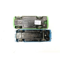 Dinky - seven unboxed and playworn die-cast cars comprising Studebaker, Ford Sedan, Rover 75, Vanguard, Austin Somerset and two Austin Devons; together with two Dublo size scale cars (9)