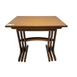 G-Plan - nest of three teak tables 