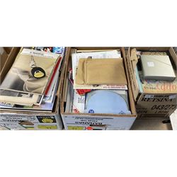 Large collection of motorcycle and motoring magazines, to include Classic Bike in eleven folders, Motorcyle Sport, Old Bike Mart Newspapers etc, in thirteen boxes 