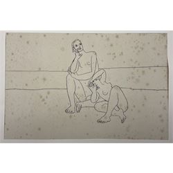 Scofield Thayer (American 1889-1982): 'Living Art' (Twenty Facsimile Reproductions after Paintings, Drawings and Engravings and ten photographs after sculptures by Contemporary Artists), limited edition portfolio of 400 printed at Ganymed Press, Berlin, 1923 
Notes: Scofield was an American Poet and Publisher and editor in chief of the Dial magazine. Living Art contains reproductions of what Thayer believed was the best in the art of the period, containing lithographs of works from his own collection by  Pablo Picasso, Henri Matisse, Gaston Lachaise, Marc Chagall and Edvard Munch. All the works within the folio were owned by Thayer and bequeathed to the MET museum. 