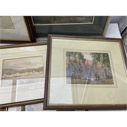 Collection of original watercolours, artists to include Joseph Haslam Hawkswoth (British 1827-1908), Norman Wilkinson, Moffat Peter Lindner (British 1852-1949), Albert Charles Dodds, Miller Smith etc (13)