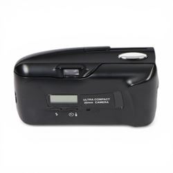 Olympus MJU II all weather 35mm compact camera serial no. 7885533, in soft shell case