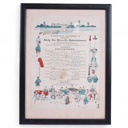 Late 19th century programme for Lady Ida Sitwell's Entertainment charity concert at the Gr...