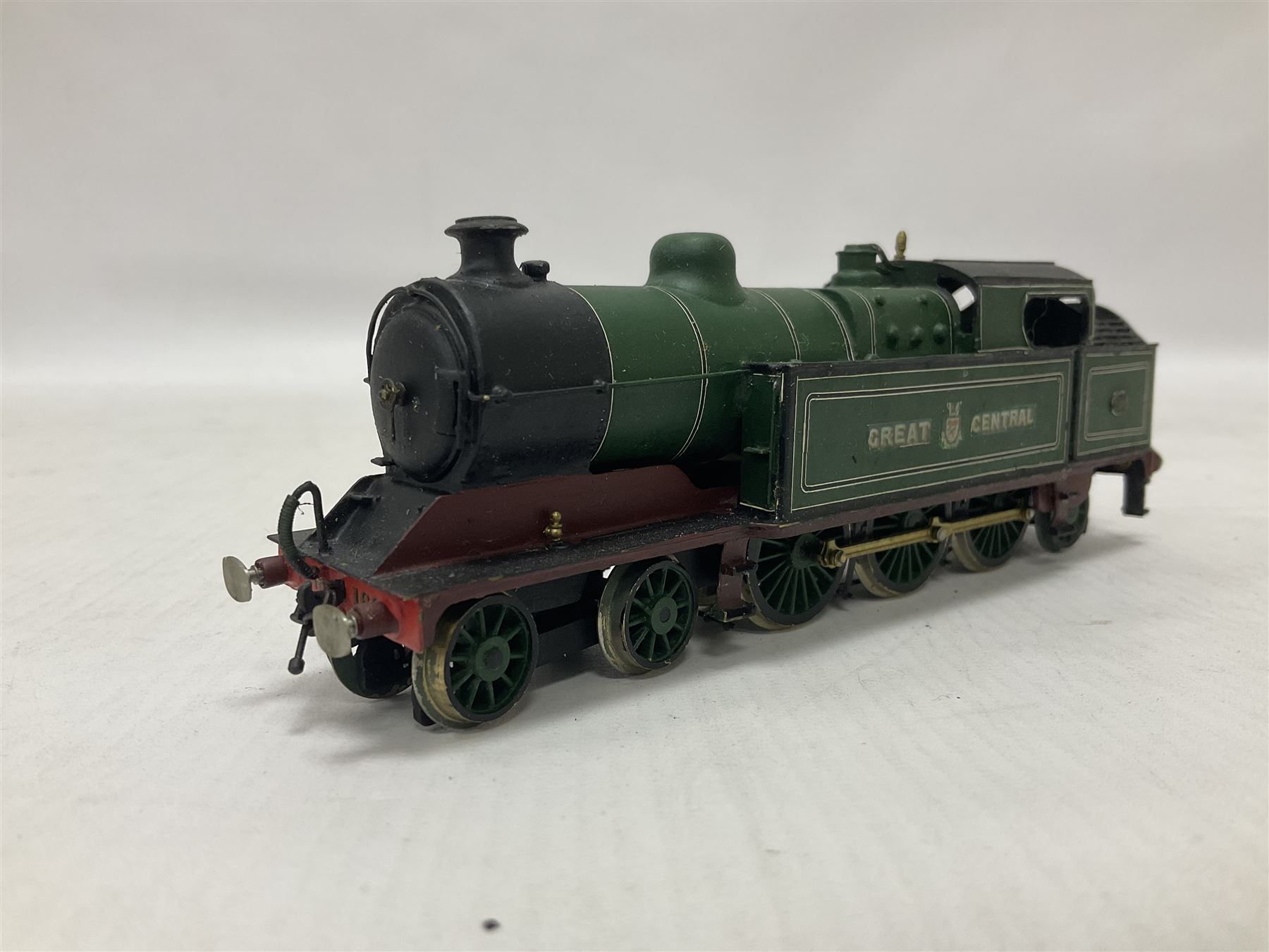 ‘00’ gauge - three kit built locomotives comprising Class J83 0-6-0T no.8477 finished in LNER green; GWR Class 4575 2-6-2T no.4589 finished in GWR green; GCR Class 9N/A5 4-6-2T no.169 finished in GCR green (3) 