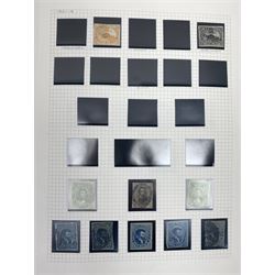 Canada Queen Victoria and later stamps, including 1852-57 six pence, ten pence etc, duplicates throughout showing variation, various King Edward VII issues, stamps on covers, Queen Elizabeth II unused blocks etc, housed in an album