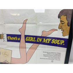 There's a Girl in my Soup (1970) British Quad film poster, framed H81cm, W106cm