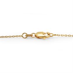 18ct gold multi gemstone set flower pendant necklace, white gold pendant pave set with citrine's, peridot's and amethyst's, surrounded by white sapphire's, on a yellow gold trace link chain necklace, both stamped
