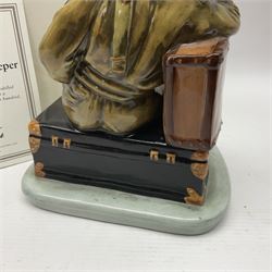 Royal Doulton figure, The Railway Sleeper HN4418, limited edition 1096/2500, printed mark beneath, with certificate and original box, H20cm