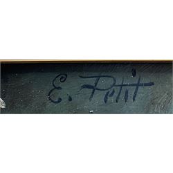 Eugene Petit (French 1839-1886): Still Life of Chrysanthemums, oil on panel signed 48cm x 37cm