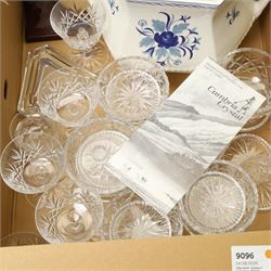 Royal Doulton figure Bedtime HN1978, plated entree dish, other plated items, tea set and other items in three boxes