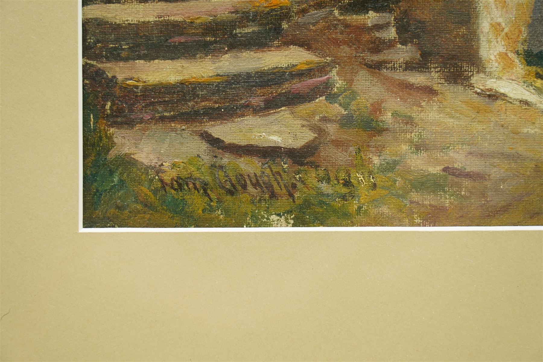 Tom Clough RCA (British 1867-1943): 'Vitre - Brittany', oil on canvas board signed, inscribed verso 26cm x 34cm